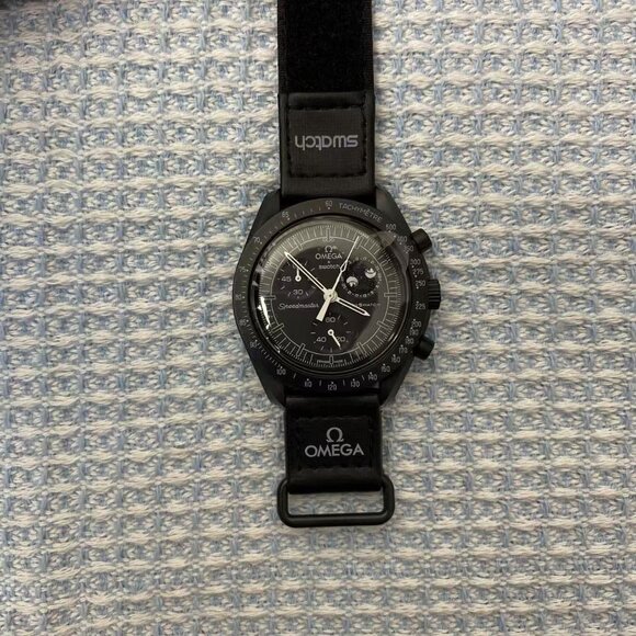 Swatch Other - 🔥Swatch x Omega Snoopy Moonphase Chronograph | Black Bioceramic